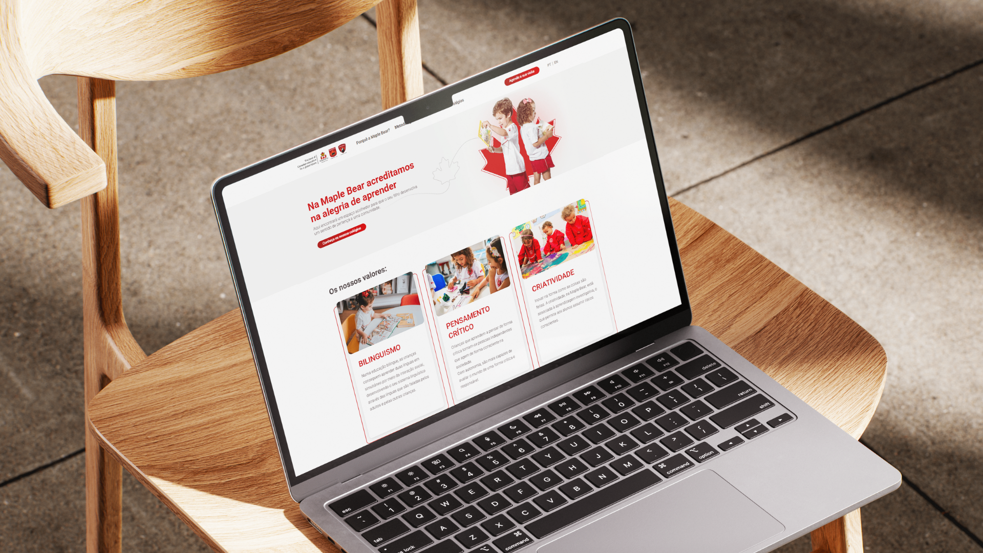Maple Bear — website institucional
